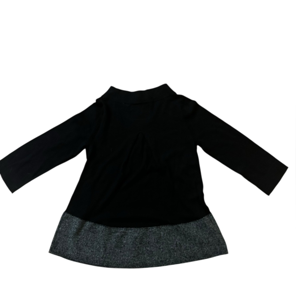 Anthropologie Angel Of The North Black and Gray Women's Top